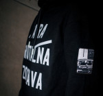 UNISEX Čierna mikina PARA BRUTÁLNA ZOSTAVA